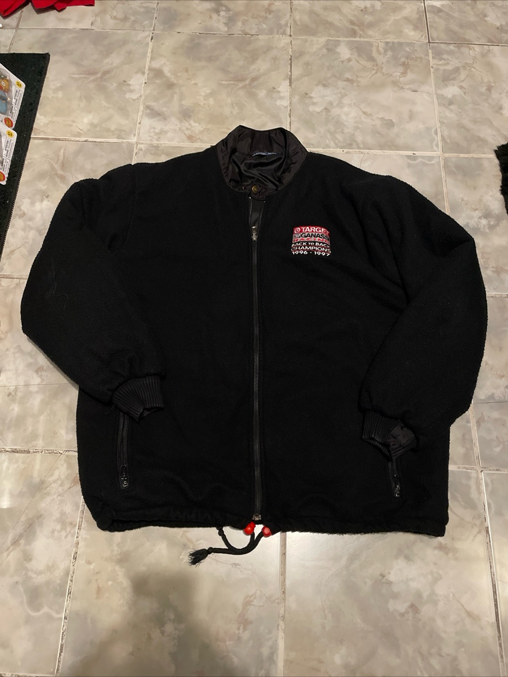Vtg Sparco 1996/97 Target Ganassi Racing Champions Puffer Bomber Jacket Sz Xl